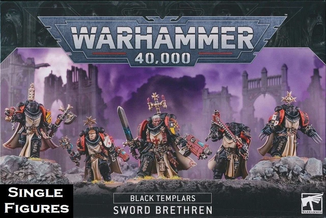 WARHAMMER 40K PRIMARIS Black Templars Sword Brethren Marines Single
